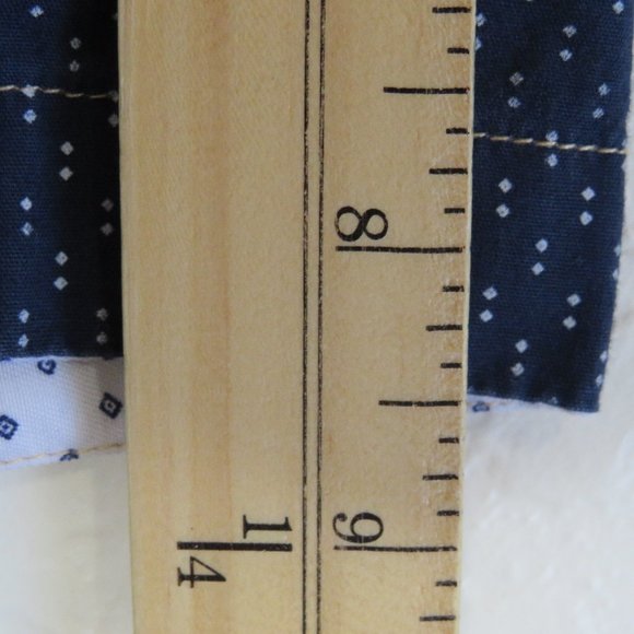 Craft + Flow* Men's Short Sleeve Button Down Curved Hem Pocket BOHO Shirt~ Small - Picture 10 of 14